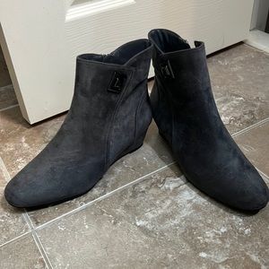 Impo grey suede ankle boots.